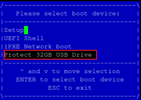 coreboot Vault - boot device